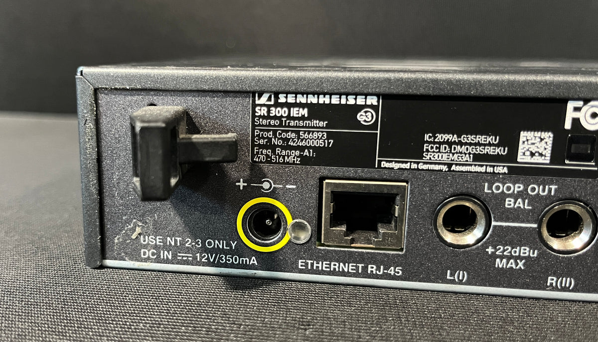 Sennheiser Evolution G3 SR 300 IEM Single Stereo Transmitter, Sennheiser SR 300 IEM, Sennheiser SR 300 IEM A Band, Sennheiser SR 300 IEM 470-516 MHz, Sennheiser G3 Transmitter. We Sell Professional Audio Equipment. Audio Systems, Amplifiers, Consoles, Mixers, Electronics, Entertainment, Live Sound.