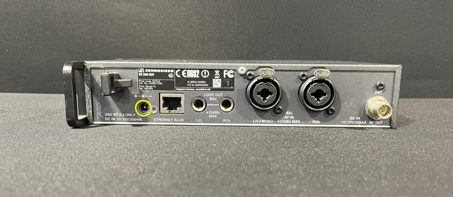 Sennheiser Evolution G3 SR 300 IEM Single Stereo Transmitter, Sennheiser SR 300 IEM, Sennheiser SR 300 IEM G Band, Sennheiser SR 300 IEM 566-608 MHz, Sennheiser G3 Transmitter. We Sell Professional Audio Equipment. Audio Systems, Amplifiers, Consoles, Mixers, Electronics, Entertainment, Live Sound.