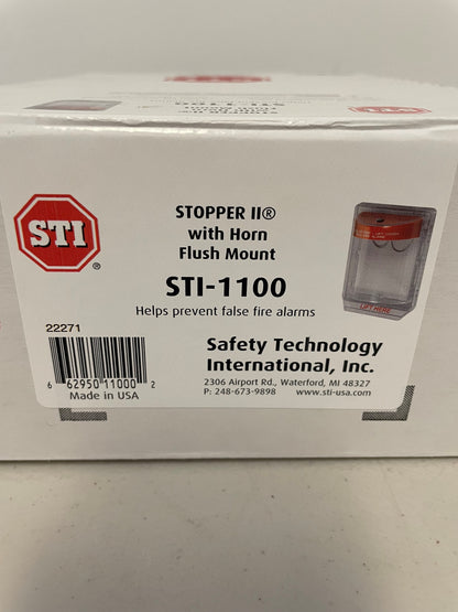 STI-1100 Stopper II with Horn Flush Mount