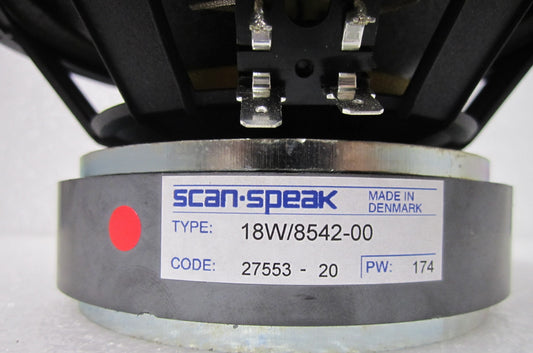 Scan Speak 18W Midwoofer, Scan Speak Midwoofer Speaker, Scan Speak 18W/8542-00, We Sell Professional Audio Equipment. Audio Systems, Amplifiers, Consoles, Mixers, Electronics, Entertainment, Live Sound