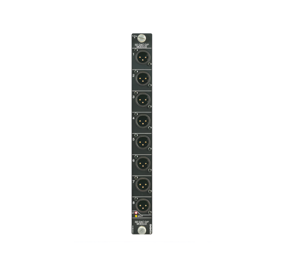 DiGiCo 8 Channel Analog Line Output Card, MOD-SDR-DAC, SD Series, 24 Bit
