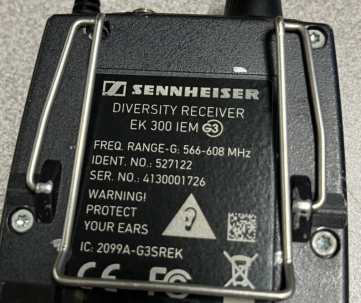 Sennheiser EK300 G3 IEM Bodypack Receiver, Sennheiser EK300 G3 G Range, Sennheiser Bodypack G Band, Sennheiser Bodypack 566-608 MHz Band, G Band IEM Receiver, G Band IEM Beltpack, We Sell Professional Audio Equipment. Audio Systems, Amplifiers, Consoles, Mixers, Electronics, Entertainment, Live Sound.