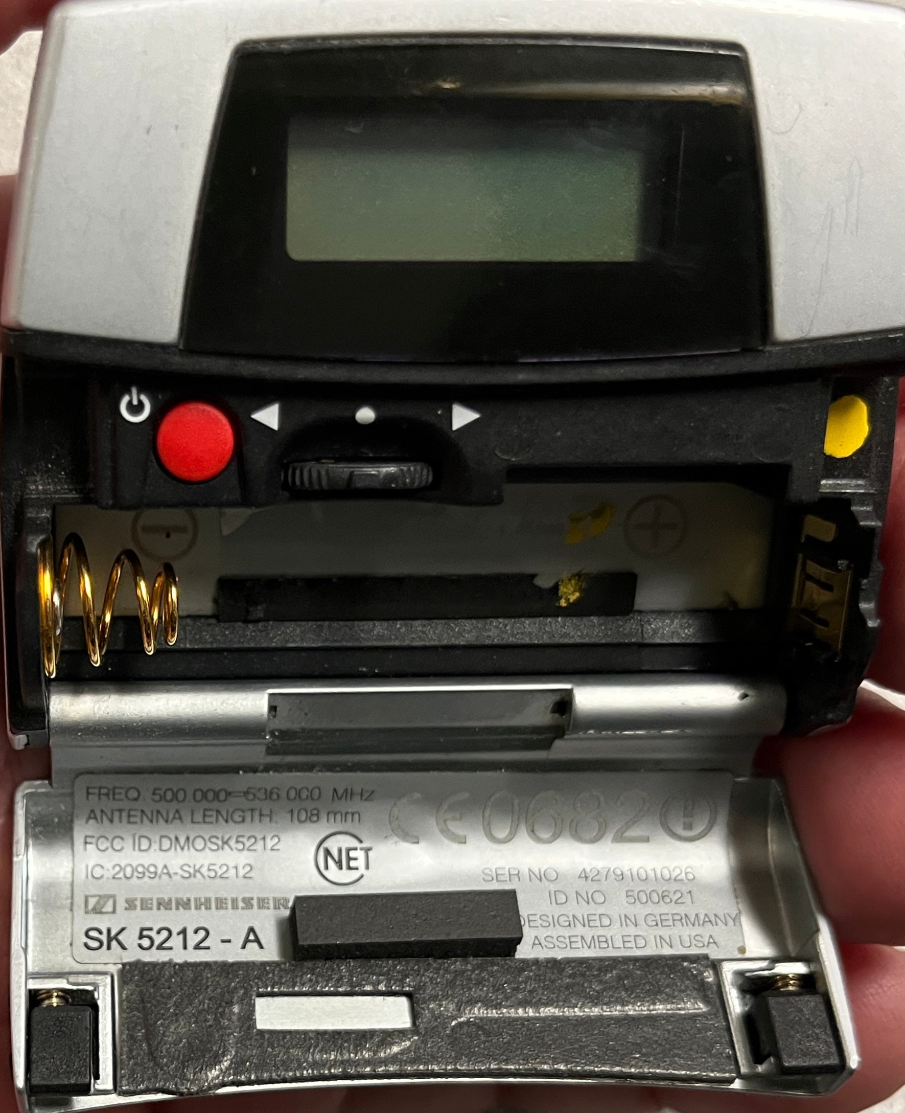 Sennheiser SK 5212 A Mikroport, Sennheiser Mini Bodypack, Senneheiser Beltpack 500-536 MHz, SK 5212 A 500 - 536 MHz Bodypack, 		We Sell Professional Audio Equipment. Audio Systems, Amplifiers, Consoles, Mixers, Electronics, Entertainment, Live Sound