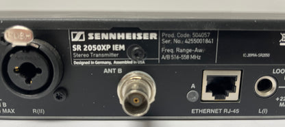 Sennheiser SR 2050XP, Sennheiser 2 Channel Dual Transmitter, Sennheiser SR2050XP A Frequency Range, Sennheiser 516-558 MHz Frequency Range, We Sell Professional Audio Equipment. Audio Systems, Amplifiers, Consoles, Mixers, Electronics, Entertainment, Live Sound