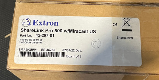 Extron ShareLink Pro 500 42-297-01, Extron ShareLink Pro 500, Extron ShareLink Pro, Extron Presentation Gateway, Extron Wired/Wireless Presentation Gateway. We Sell Professional Audio Equipment. Audio Systems, Amplifiers, Consoles, Mixers, Electronics, Entertainment, Live Sound.