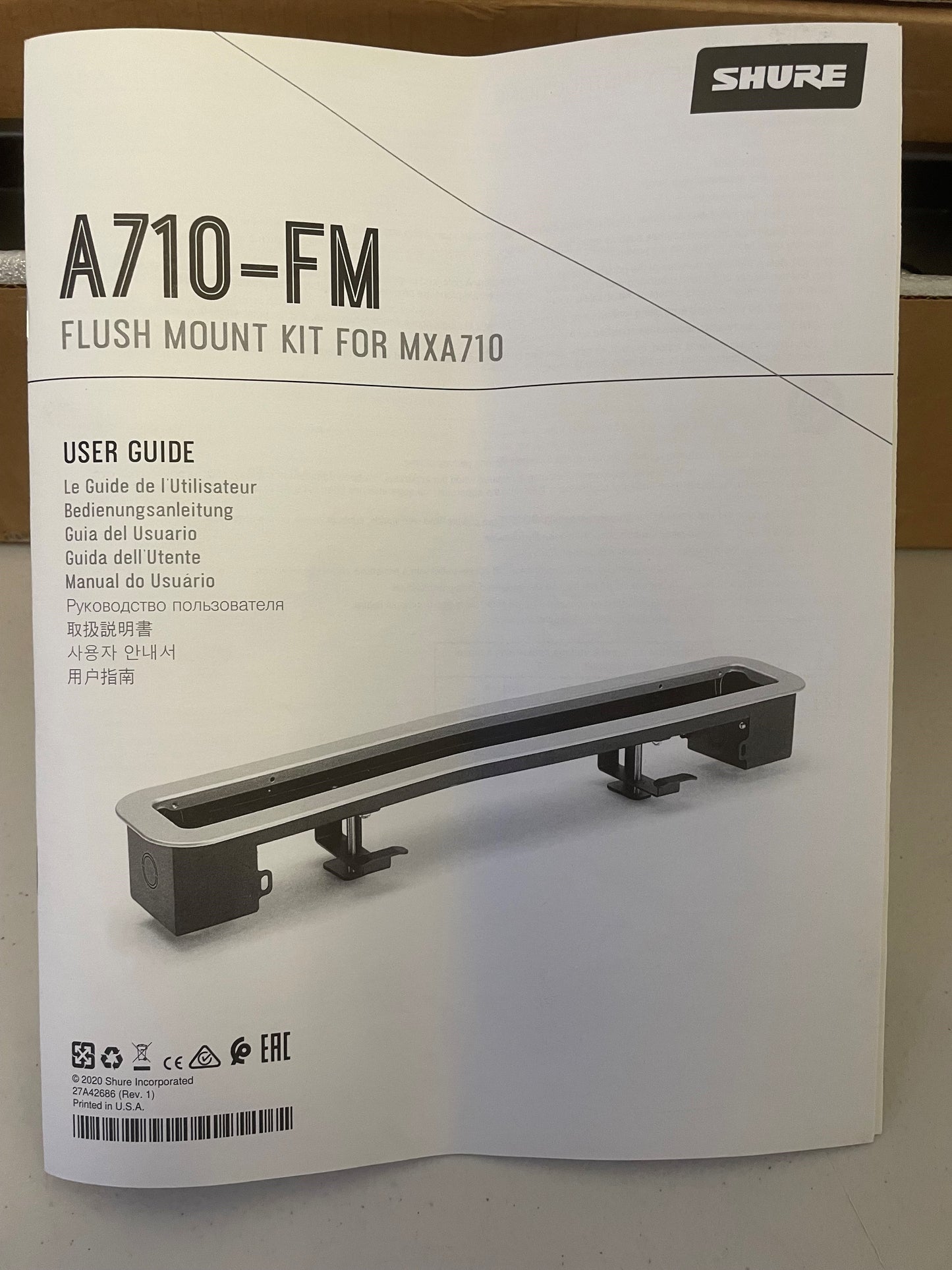 Shure A710-FM 2FT, Housing for Mxa710