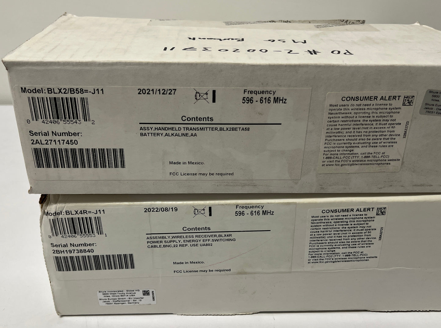Shure BLX24R Wireless Package, Shure BLX-R Package, Shure BLX4R, Shure BLX2, Shure BLX2 with Beta 58A, Shure BLX-R J11 596 - 616 MHz, We Sell Professional Audio Equipment. Audio Systems, Amplifiers, Consoles, Mixers, Electronics, Entertainment, Live Sound