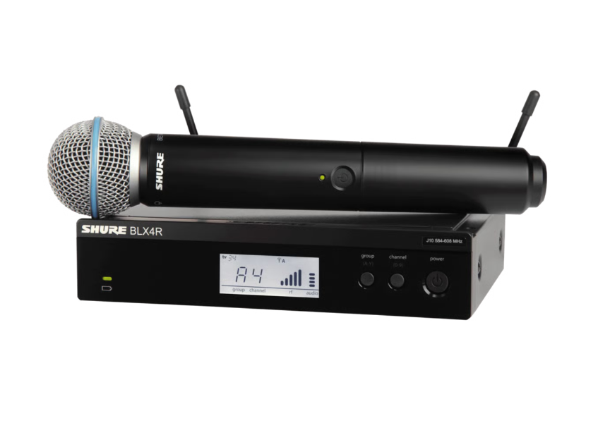 Shure BLX24R Wireless Package, Shure BLX-R Package, Shure BLX4R, Shure BLX2, Shure BLX2 with Beta 58A, Shure BLX-R J11 596 - 616 MHz, We Sell Professional Audio Equipment. Audio Systems, Amplifiers, Consoles, Mixers, Electronics, Entertainment, Live Sound