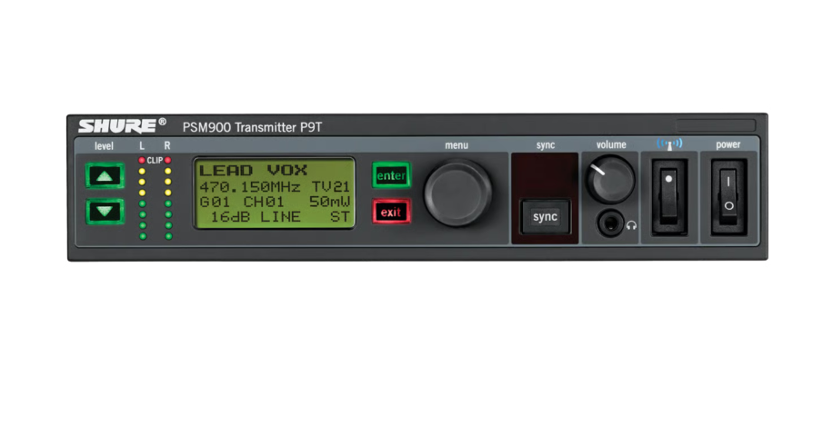 Shure PSM900 P9T, Shure P9T G6 Band, Shure IEM G6 Band, Shure PSM900 G6 Band IEM, Shure P9t 470-506 MHz, We Sell Professional Audio Equipment. Audio Systems, Amplifiers, Consoles, Mixers, Electronics, Entertainment, Live Sound