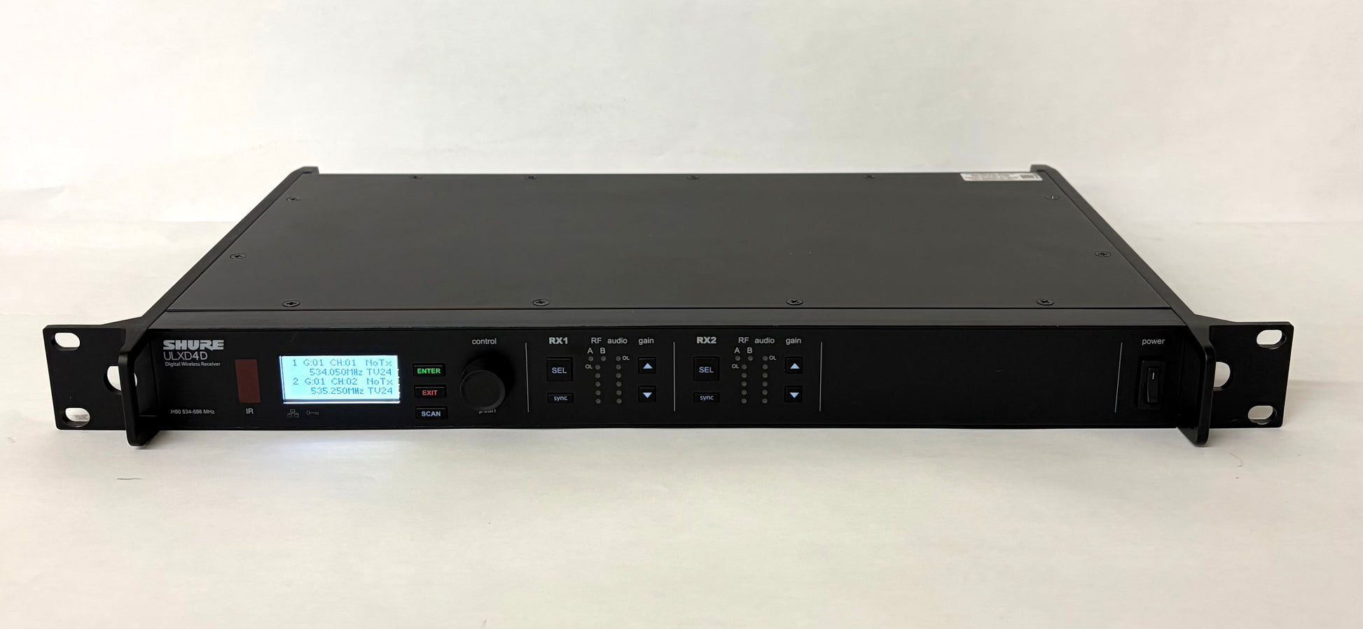 Shure ULXD4D H50, Shure Dual Wireless Receiver H50 Frequency Range. Shure UR4D Receiver, Shure ULXD4D H50 534 - 598 MHz, Shure Wireless H50 Frequency Receiver, 		We Sell Professional Audio Equipment. Audio Systems, Amplifiers, Consoles, Mixers, Electronics, Entertainment, Live Sound
