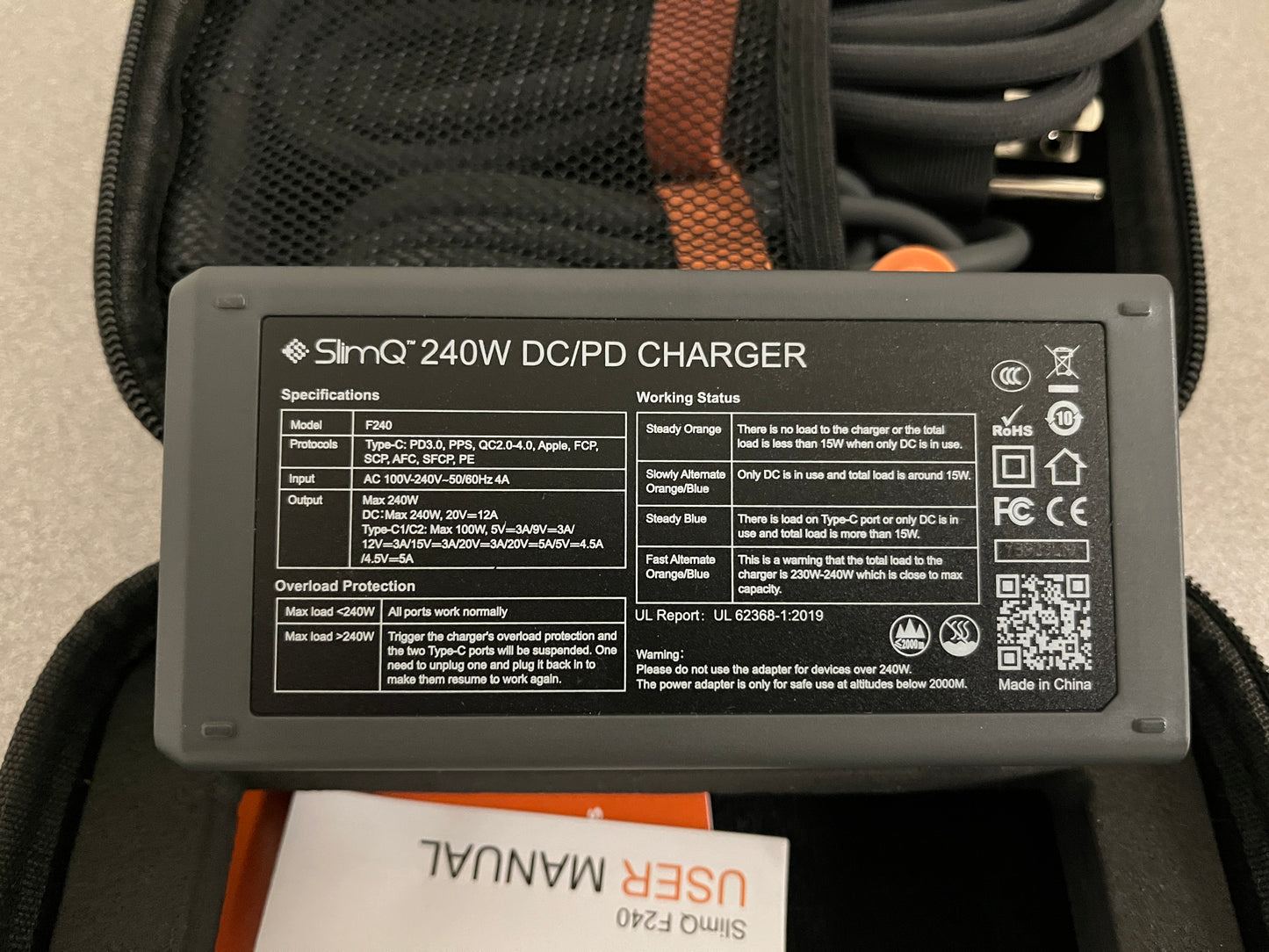 SlimQ F240 Charger, SlimQ 240W DC USB GaN Charger, We Sell Professional Audio Equipment. Audio Systems, Amplifiers, Consoles, Mixers, Electronics, Entertainment, Live Sound