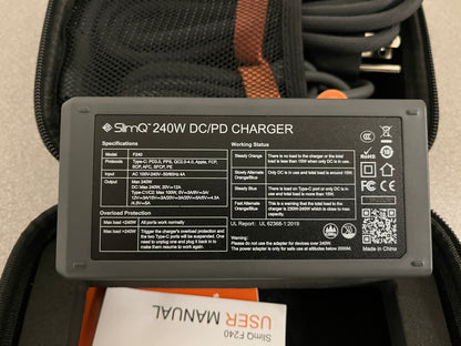 SlimQ F240 Charger, SlimQ 240W DC USB GaN Charger, We Sell Professional Audio Equipment. Audio Systems, Amplifiers, Consoles, Mixers, Electronics, Entertainment, Live Sound