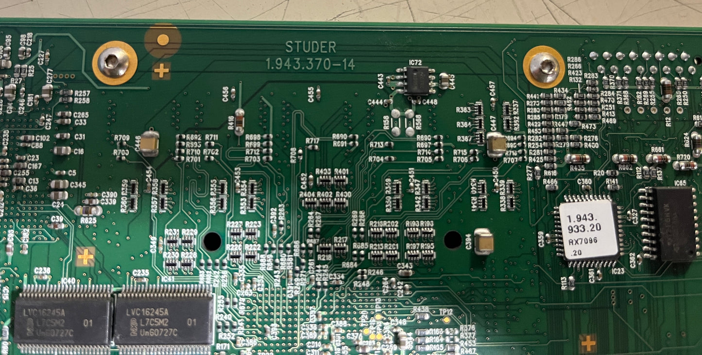 Studer Bridge Card, Bridge Card, Studer Bridge Card for Vista, Studer Bridge Card for SCore Live, Studer I/O Card. We Sell Professional Audio Equipment. Audio Systems, Amplifiers, Consoles, Mixers, Electronics, Entertainment, Live Sound.