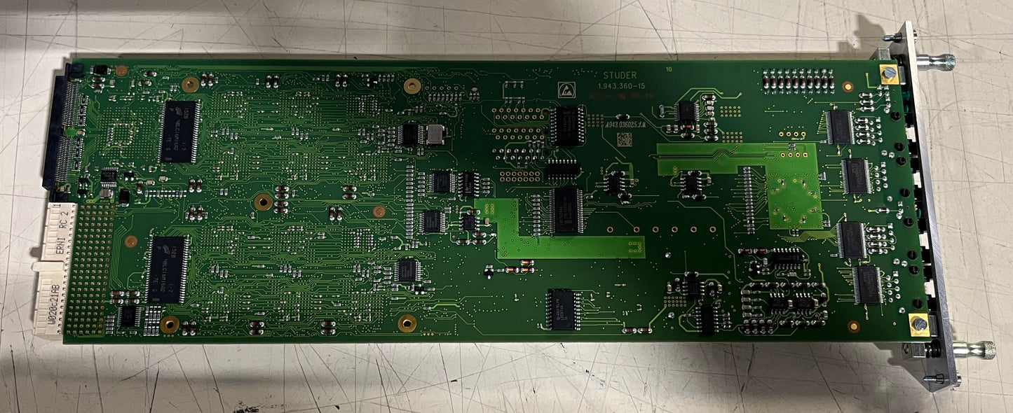 Studer Soundcraft DSP Pro Card RS2401, Studer Soundcraft DSP Pro Card RS2401 1.943.360-15 Score Vista Vi6, Studer I/O Card, Studer Technologies, Studer Soundcraft Card. We Sell Professional Audio Equipment. Audio Systems, Amplifiers, Consoles, Mixers, Electronics, Entertainment, Live Sound.