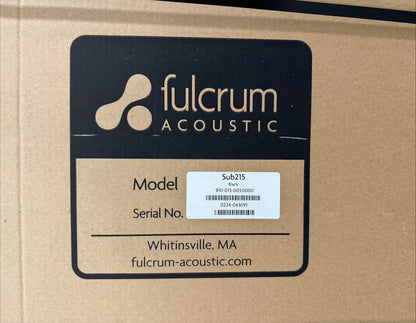 Fulcrum Acoustics Sub 215 Subwoofer, Fulcrum Sub 215 Subwoofer, Fulcrum 215 Sub, Fulcrum Subwoofer, Sub 215. We Sell Professional Audio Equipment. Audio Systems, Amplifiers, Consoles, Mixers, Electronics, Entertainment, Live Sound.