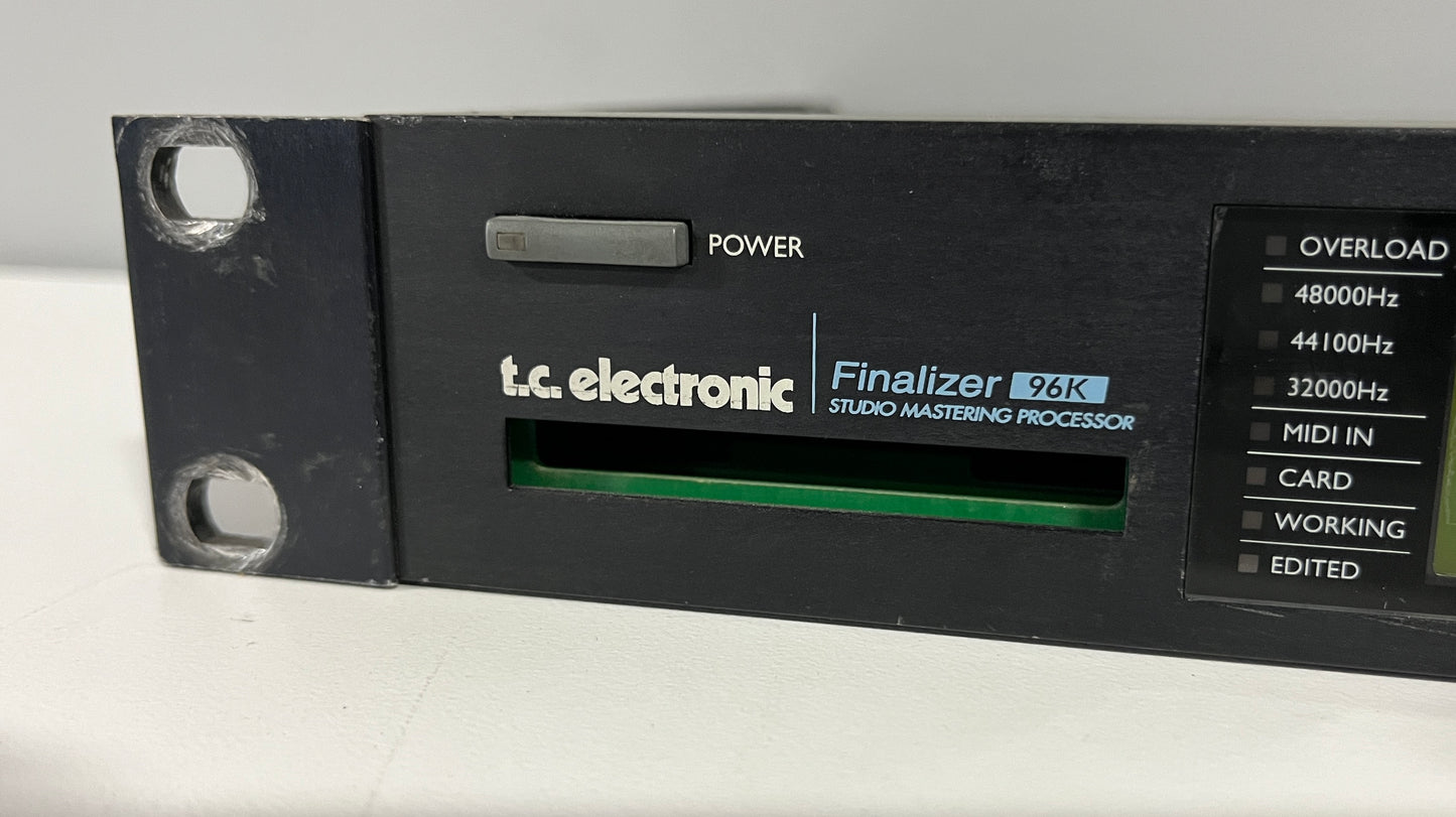 TC Electronic Finalizer 96k, TC Electronic Studio Mastering Processor, TC Processor, Finalizer 96k, Studio Processor. We Sell Professional Audio Equipment. Audio Systems, Amplifiers, Consoles, Mixers, Electronics, Entertainment, Live Sound.