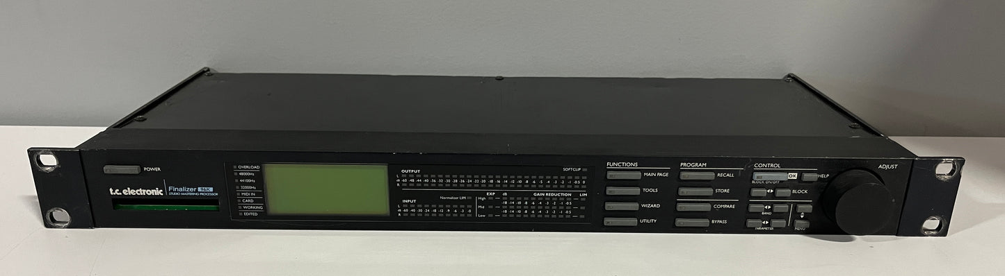 TC Electronic Finalizer 96k, TC Electronic Studio Mastering Processor, TC Processor, Finalizer 96k, Studio Processor. We Sell Professional Audio Equipment. Audio Systems, Amplifiers, Consoles, Mixers, Electronics, Entertainment, Live Sound.