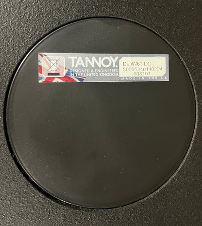 Tannoy Wall Speaker, iW 63 DC In Wall Speaker, New in Open Box Speaker, Tannoy Definition Speaker, Definition Wall Speaker. We Sell Professional Audio Equipment. Audio Systems, Amplifiers, Consoles, Mixers, Electronics, Entertainment, Live Sound.