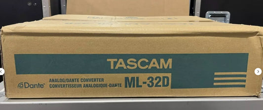 Tascam ML-32D 32-channel Analog/Dante Converter. We Sell Professional Audio Equipment. Audio Systems, Amplifiers, Consoles, Mixers, Electronics, Entertainment and Live Sound.