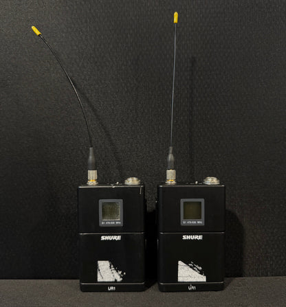 Shure UHF-R Dual Wireless Package, UR4D+, UR1 (G1, 470-530 MHz) Bodypacks