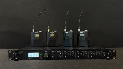 Shure ULX-D Quad Wireless Package, ULXD4Q, ULXD1 (H50, 534-598 MHz) Front