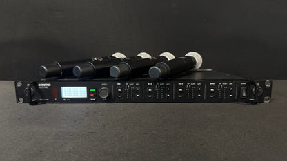 Shure ULX-D Quad Wireless Package, ULXD4Q, ULXD2 (H50, 534-598 MHz) Front