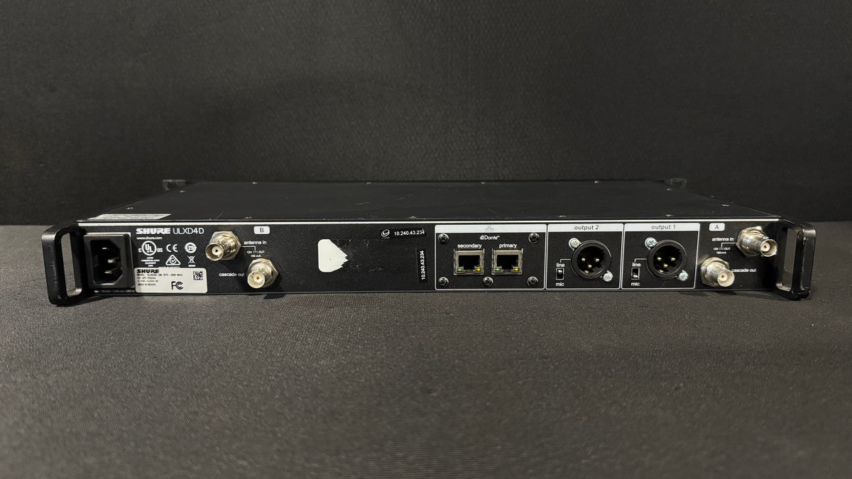 Shure ULX-D Package Back