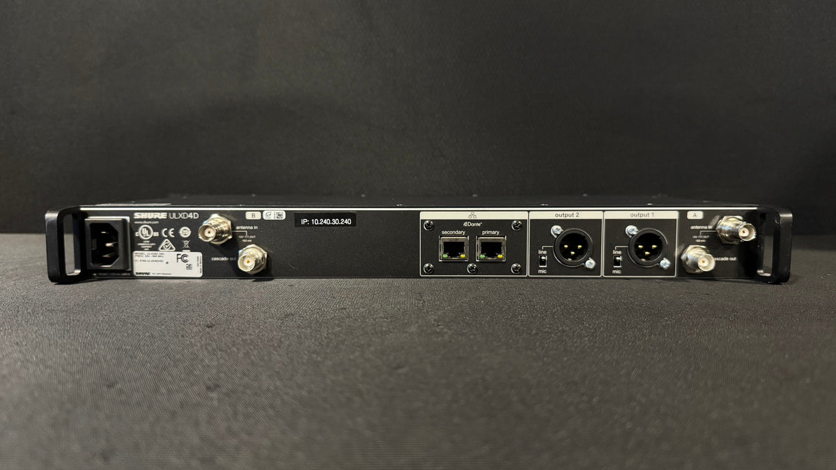 Shure ULX-D Package Back