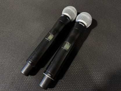 Shure UR4D Dual Receiver Package, Shure UR4D H4, Shure UR4D Package, Shure UR4D with UR1 and UR2, Shure UR4D H4 Band 518-578 MHz. We Sell Professional Audio Equipment. Audio Systems, Amplifiers, Consoles, Mixers, Electronics, Entertainment, Live Sound.