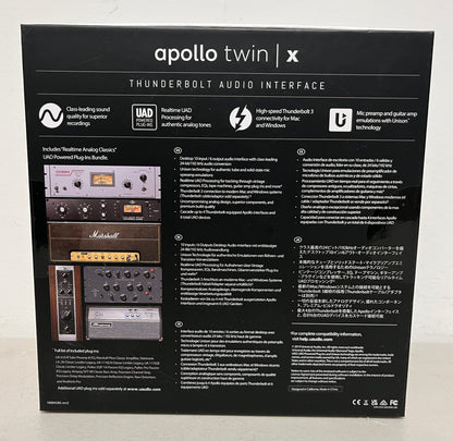 Universal Audio Apollo Twin Thunderbolt Audio Interface, Audio Interface, Apollo Twin Audio Interface, Thunderbolt Audio Interface, We Sell Professional Audio Equipment. Audio Systems, Amplifiers, Consoles, Mixers, Electronics, Entertainment, Live Sound.