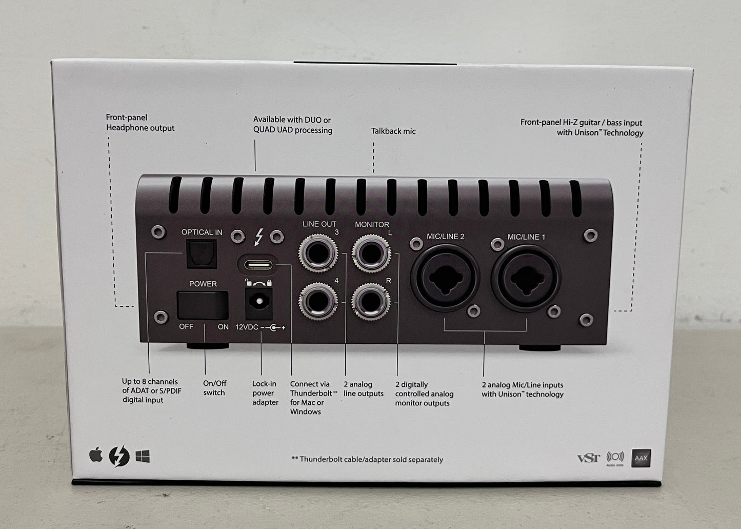 Universal Audio Apollo Twin Thunderbolt Audio Interface, Audio Interface, Apollo Twin Audio Interface, Thunderbolt Audio Interface, We Sell Professional Audio Equipment. Audio Systems, Amplifiers, Consoles, Mixers, Electronics, Entertainment, Live Sound.