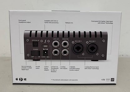 Universal Audio Apollo Twin Thunderbolt Audio Interface, Audio Interface, Apollo Twin Audio Interface, Thunderbolt Audio Interface, We Sell Professional Audio Equipment. Audio Systems, Amplifiers, Consoles, Mixers, Electronics, Entertainment, Live Sound.