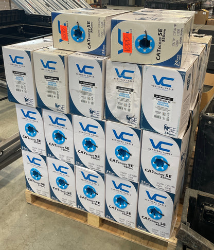 Vertical Cable UTP Cat5e Cable, Vertical Cable Cat5e Cable UV Resistant, Vertical Cable 059-484CMX, 1000 feet Cat5e UV UTP Cable, We Sell Professional Audio Equipment. Audio Systems, Amplifiers, Consoles, Mixers, Electronics, Entertainment, Live Sound