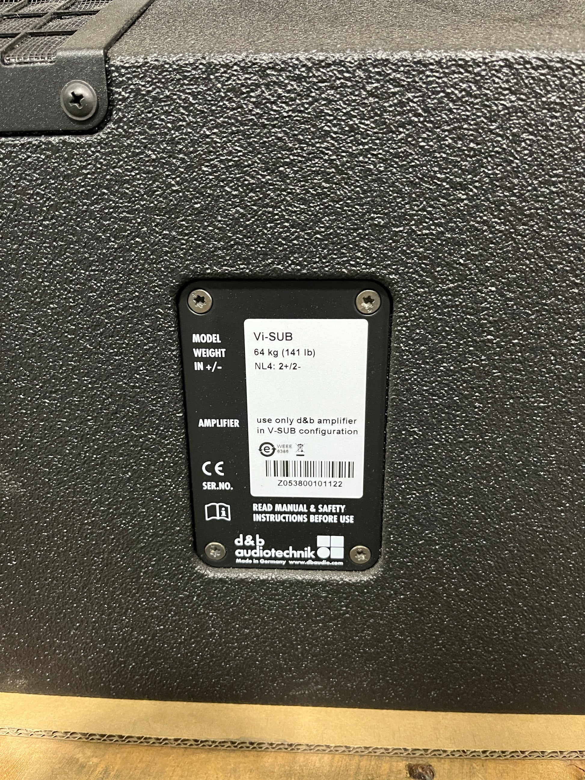 d&b Vi-Sub Subwoofer, d&b Vi-Sub, d&b Vi-Sub NL4, Vi-Sub Subwoofer, Vi-Sub NL4. We Sell Professional Audio Equipment. Audio Systems, Amplifiers, Consoles, Mixers, Electronics, Entertainment, Live Sound.