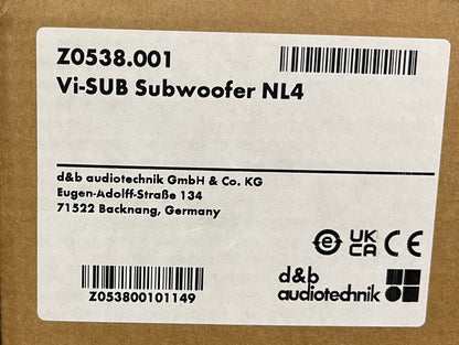 d&b Vi-Sub Subwoofer, d&b Vi-Sub, d&b Vi-Sub NL4, Vi-Sub Subwoofer, Vi-Sub NL4. We Sell Professional Audio Equipment. Audio Systems, Amplifiers, Consoles, Mixers, Electronics, Entertainment, Live Sound.