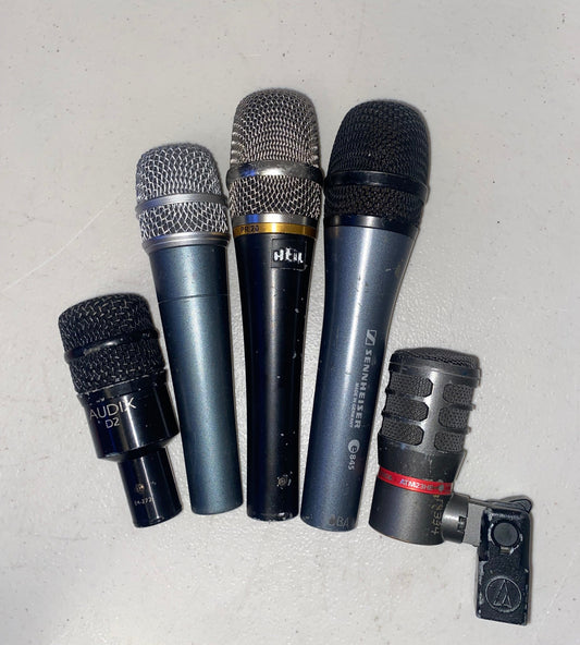 Shure Beta 57A Mic, Heil PR20 Mic, Audix D2 Mic, ATM23HE Mic, Sennheiser e845 Mic, We Sell Professional Audio Equipment. Audio Systems, Amplifiers, Consoles, Mixers, Electronics, Entertainment, Live Sound.