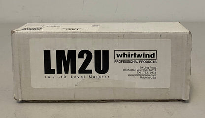 Whirlwind LM2U, Whirlwind LM2U Line Level Converter, Whirlwind Balanced to Unbalanced Line Level Converter, Balance to Unbalance Line Level Converter, We Sell Professional Audio Equipment. Audio Systems, Amplifiers, Consoles, Mixers, Electronics, Entertainment, Live Sound.