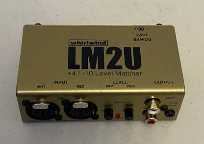 Whirlwind LM2U, Whirlwind LM2U Line Level Converter, Whirlwind Balanced to Unbalanced Line Level Converter, Balance to Unbalance Line Level Converter, We Sell Professional Audio Equipment. Audio Systems, Amplifiers, Consoles, Mixers, Electronics, Entertainment, Live Sound.