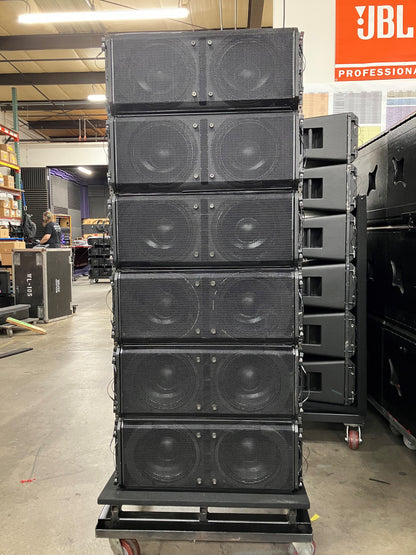 QSC Wideline WL2102 Line Array System Package with Crown iT-12000HD Amp Rack