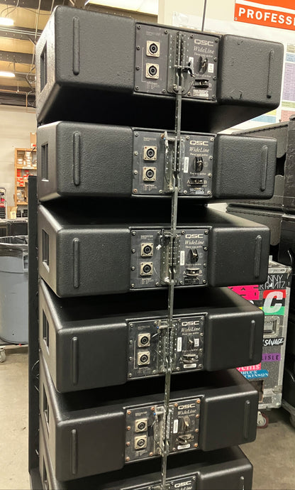 QSC Wideline WL2102 Line Array System Package with Crown iT-12000HD Amp Rack