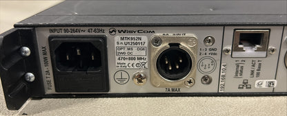 Wisycom Dual Transmitter, Wisycom 407 - 800 MHz, Wisycom MTK952-N-2W0 Dual Transmitter, We Sell Professional Audio Equipment. Audio Systems, Amplifiers, Consoles, Mixers, Electronics, Entertainment, Live Sound