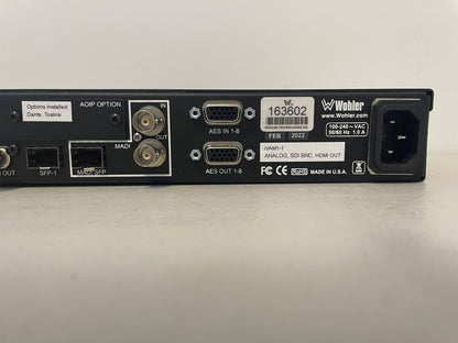 Wohler IVAM1-1 16-Ch Dual Input 3G-SDI AV Monitor w/Touch Screen Control