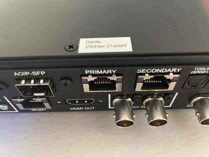 Wohler IVAM1-1 16-Ch Dual Input 3G-SDI AV Monitor w/Touch Screen Control