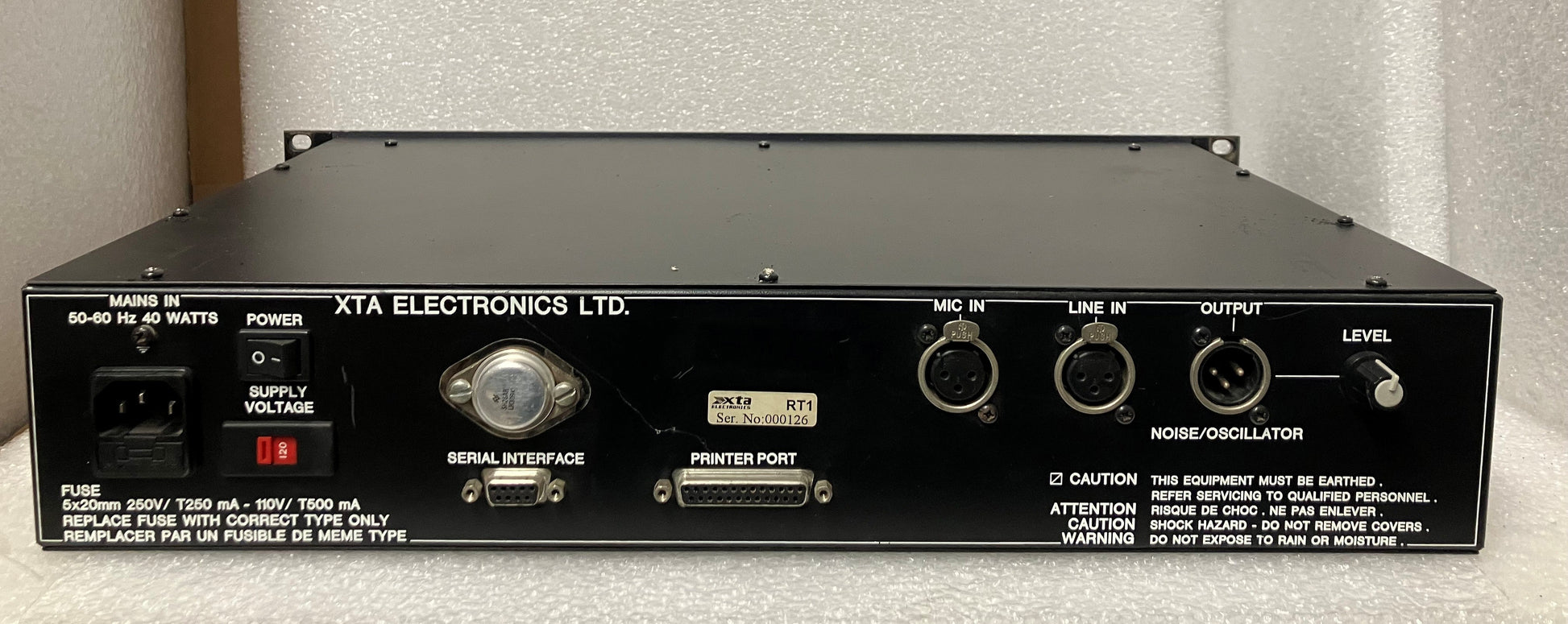 XTA RT-1 Real Time Spectrum Analyser, XTA RTA Spectrum, XTA RT-1, XTA Real Time Spectrum Analyser, XTA Spectrum Analyser, We Sell Professional Audio Equipment. Audio Systems, Amplifiers, Consoles, Mixers, Electronics, Entertainment, Live Sound