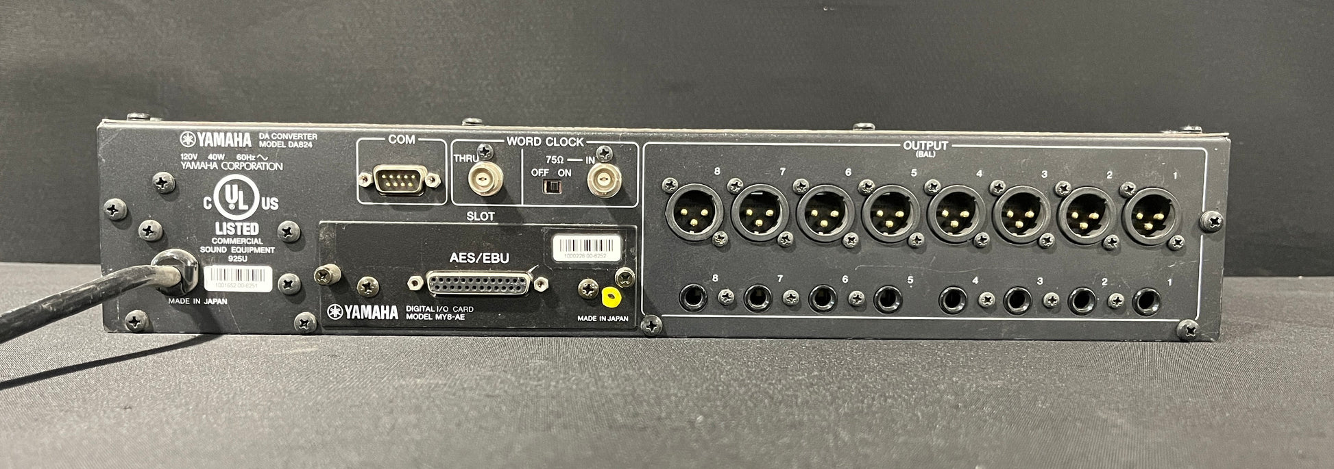 Yamaha DA824 DA Converter, Yamaha DA824 DA Converter with MY8-AE Card, Yamaha DA Converter, DA824, DA Converter with Card. We Sell Professional Audio Equipment. Audio Systems, Amplifiers, Consoles, Mixers, Electronics, Entertainment, Live Sound.