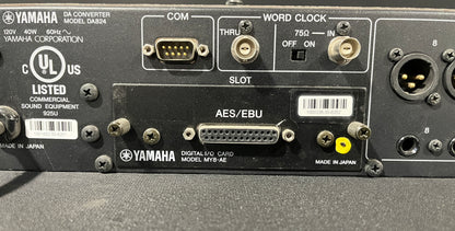 Yamaha DA824 DA Converter, Yamaha DA824 DA Converter with MY8-AE Card, Yamaha DA Converter, DA824, DA Converter with Card. We Sell Professional Audio Equipment. Audio Systems, Amplifiers, Consoles, Mixers, Electronics, Entertainment, Live Sound.