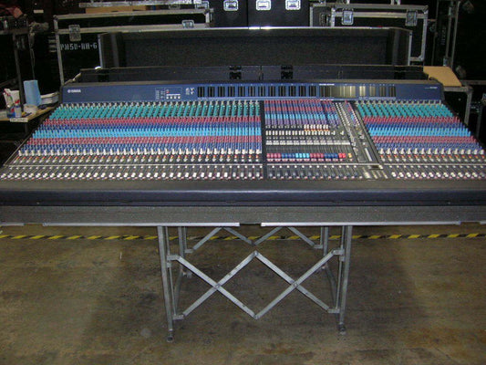 Used Yamaha PM-5000/52 Analog Console w/Road Case, 2 Power Supplies for Sale. We Sell Professional Audio Equipment. Audio Systems, Amplifiers, Consoles, Mixers, Electronics, Entertainment, Sound, Live.