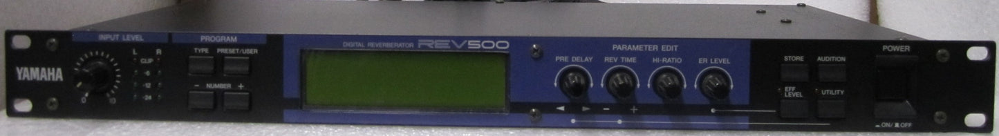Yamaha REV500, Yamaha Digital Reverb Effects Processor, Yamaha REV500 Reverb, Yamaha Reverb Processor, We Sell Professional Audio Equipment. Audio Systems, Amplifiers, Consoles, Mixers, Electronics, Entertainment, Live Sound