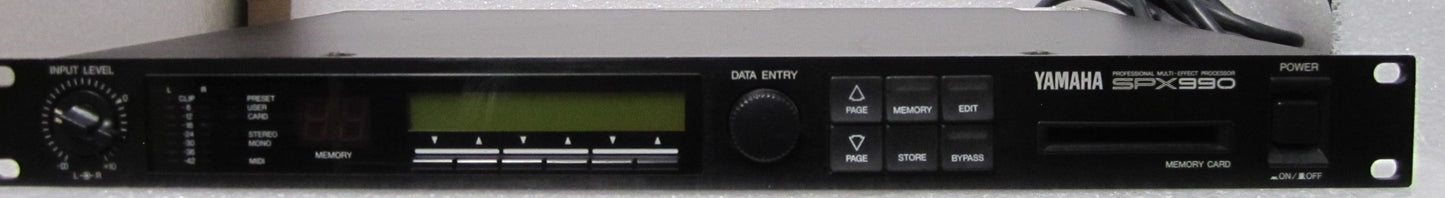 Yamaha SPX990 Processor, Yamaha Digital Audio Effects Processor, Yamaha SPX 990 Effects, Yamaha SPX990 Audio Effects, Yamaha Digital Audio SPX 990, We Sell Professional Audio Equipment. Audio Systems, Amplifiers, Consoles, Mixers, Electronics, Entertainment, Live Sound