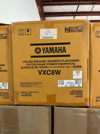 Yamaha VXC8W Ceiling Speakers, Yamaha VXC8W, Yamaha Ceiling Speakers, Yamaha Ceiling Mount Speakers, Yamaha Ceiling Speaker Pair. We Sell Professional Audio Equipment. Audio Systems, Amplifiers, Consoles, Mixers, Electronics, Entertainment, Live Sound.